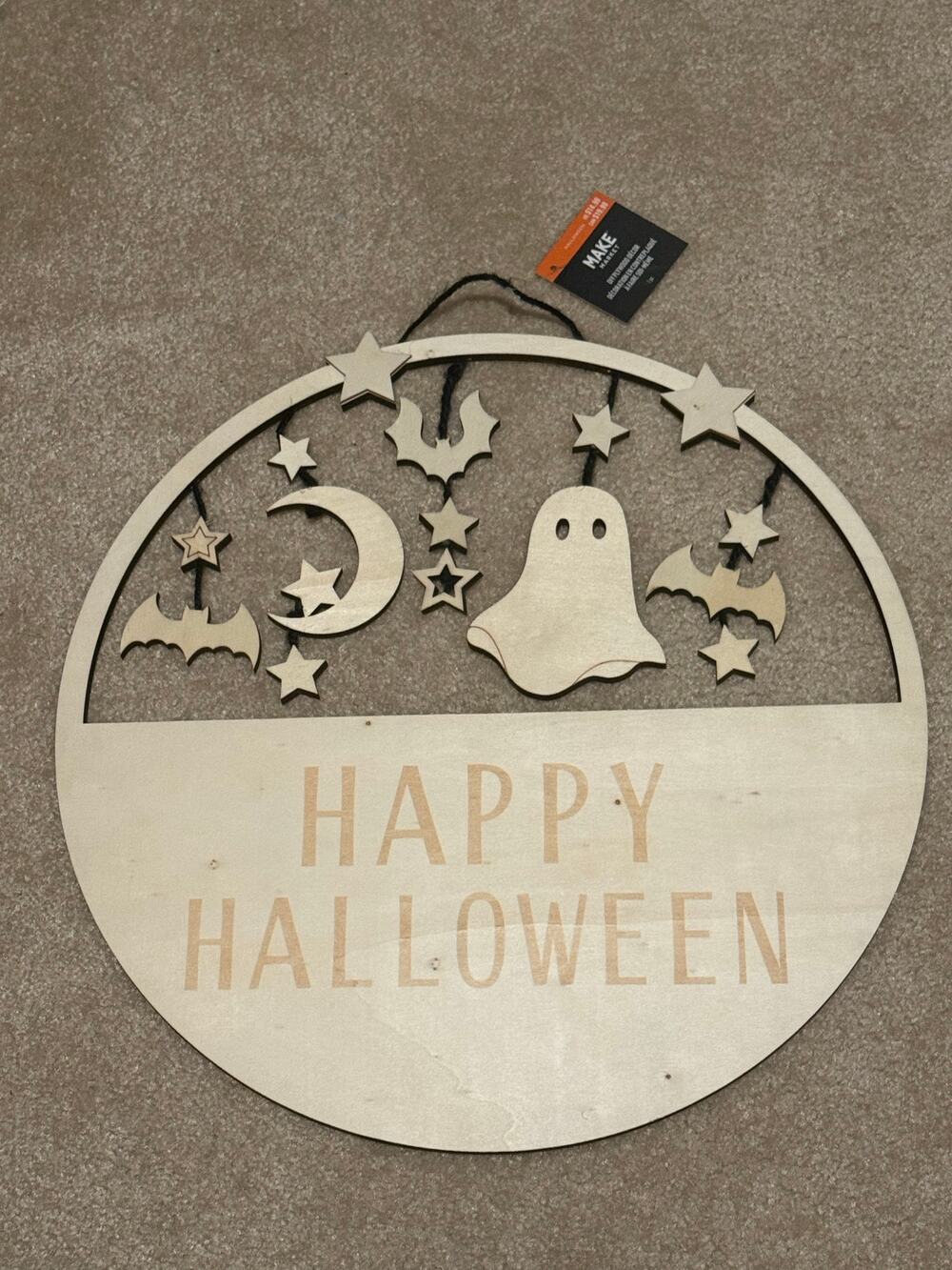 Halloween wood DIY sign